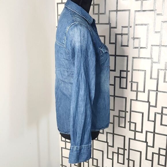 Merona Denim Button-Up Shirt - Picture 2 of 4